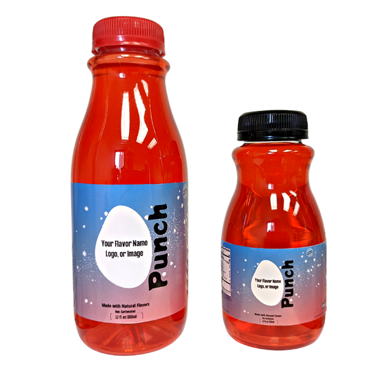 Sweet punch beverage for parties, favors, with your logo, name or custom label. 