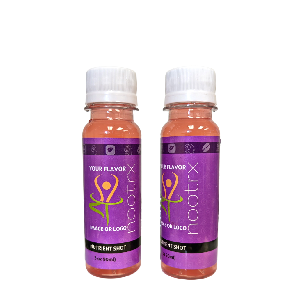 Nootrx nootropic nutrient shots customized for your taste and ingredients.