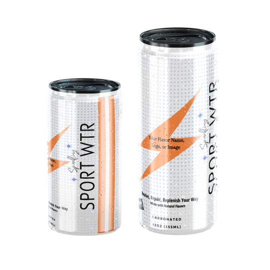 Sparkling sport water for game time refuel and replenish of players. 
