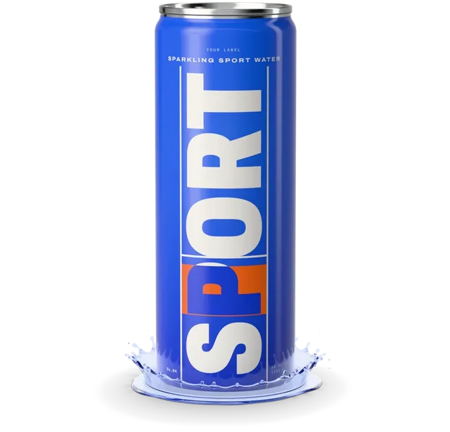 Sparkling Sport Water can