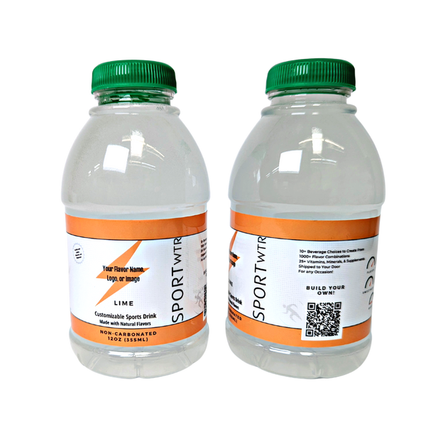 Lime flavored sample sport water for game day replenishment or sports teams.