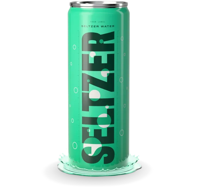 Seltzer Water can